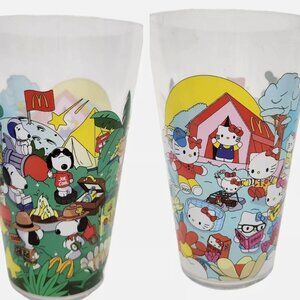 snoopy  hello kitty mcdonalds cup